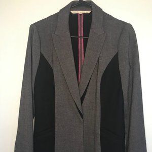 RACHEL Rachel Roy Blazer Jacket, Size 4, Black and Dark Gray, Front Pockets